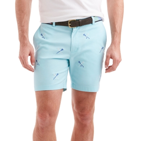 Vineyard Vines 7 Inch Lacrosse Embroidered Breaker Shorts NWT - Picture 2 of 4